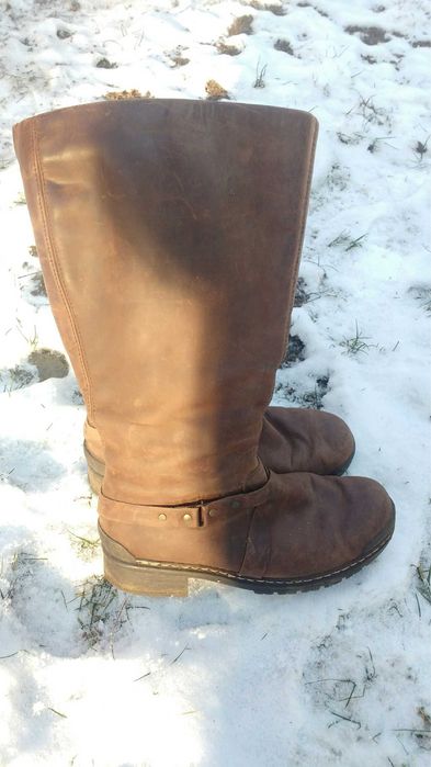 Skórzane kozaki damskie Rieker r. 40