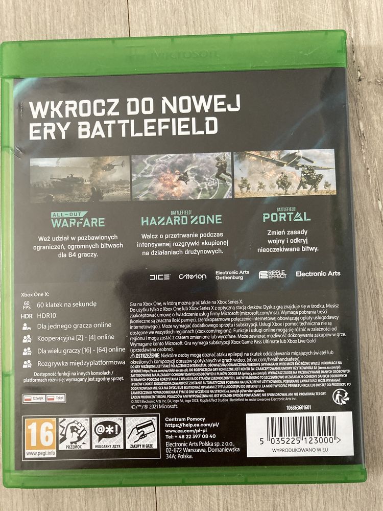 Xbox one/ Xbox series x gra battlefield 2024