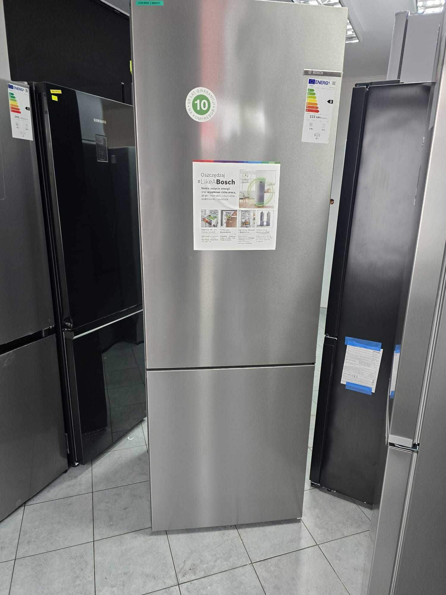 Lodówka Bosch szer 70cm KGN492IDF  203 cm Srebrna gwar 2 lata P1 &