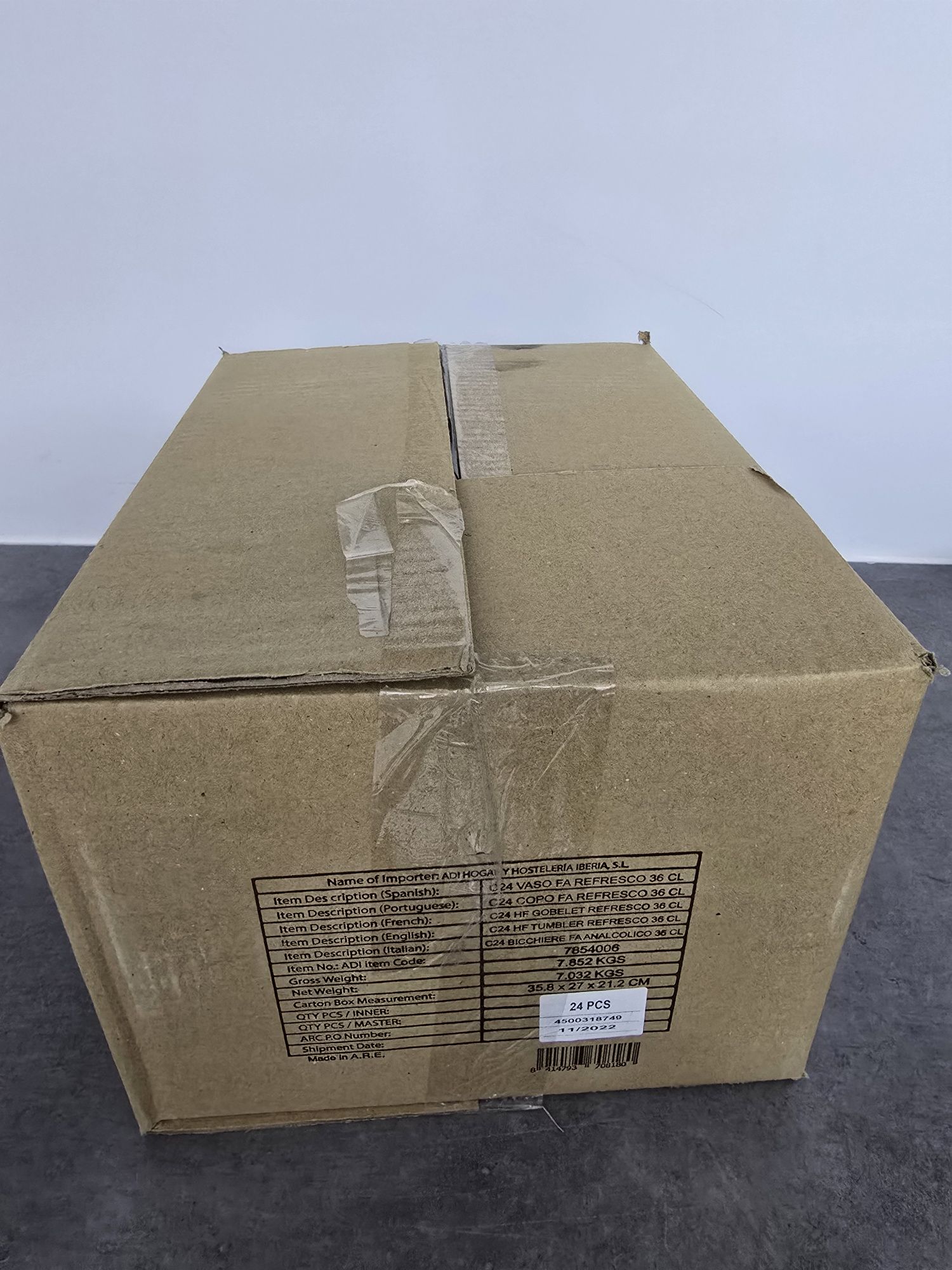 Caixa 24 copos 36cl