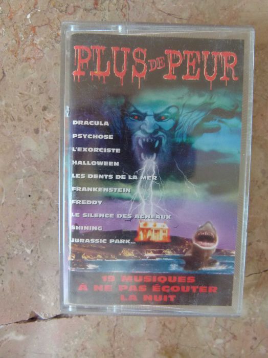 K7 cassete Plus de Peur (Mais medo) para Halloween