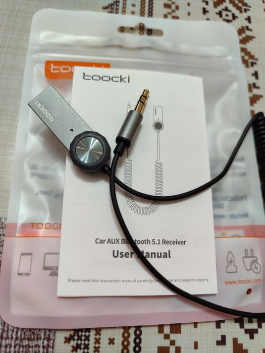 TOOCKI і ESSAGER AUX Bluetooth аудіоадаптер---AUX Bluetooth трансмітер