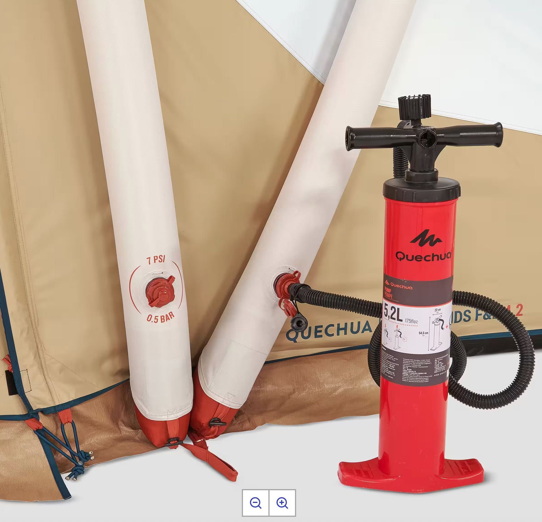 Namiot DECATHLON Quechua Air Seconds 4.2 F&B 4/6-osobowy, 2 sypialnie