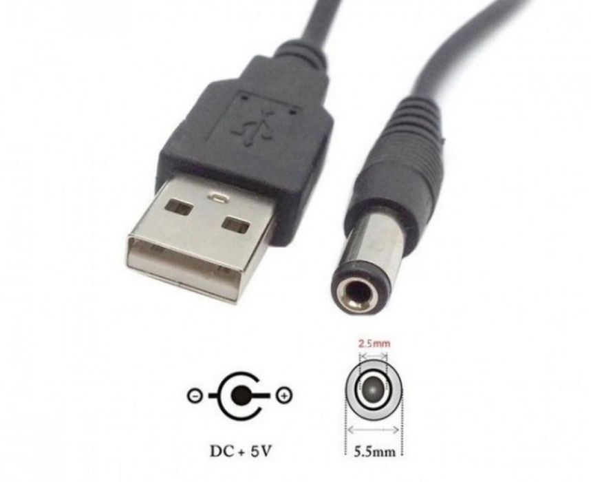 Перехідник для роутера з USB на DC 5.5x2.1mm