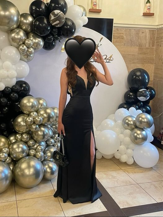 Вечернее чёрное платье (на фотосессию, выпускной)