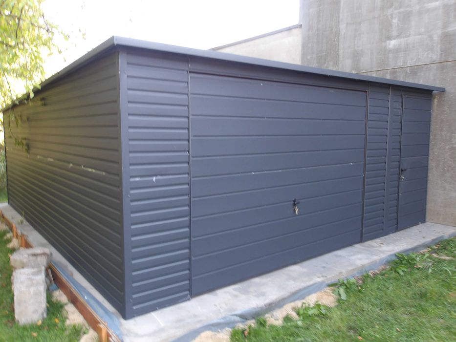 Garaż drewnopodobny DĄB SONOMA 6x6 profil OCYNK 8900 zł z DOSTAWĄ