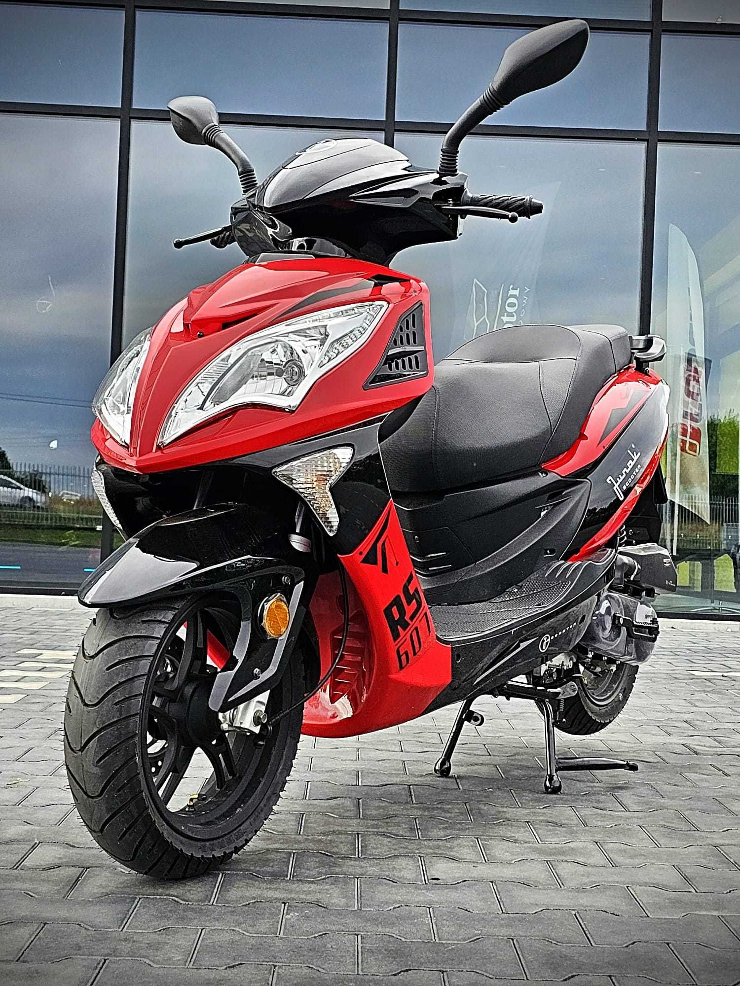 // skuter JUNAK RS 607 // 50CC // Najmocniejszy // DUŻY // ProMotor