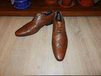 Кожаные туфли броги clarks англия