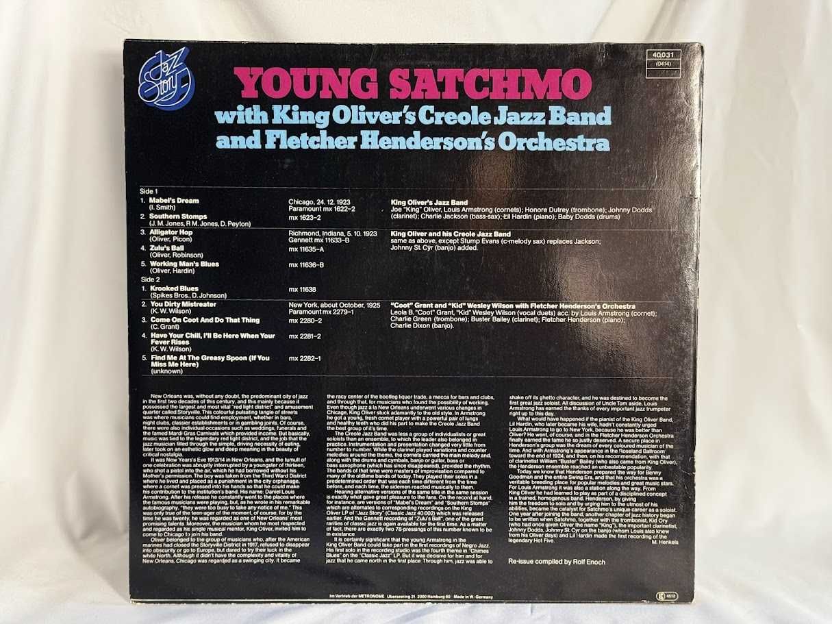 Louis Armstrong – Young Satchmo with King Oliver's Creole Jazz Band