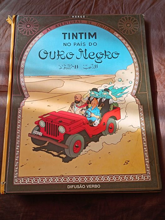 Livro BD Tintin no País do Ouro Negro de Negré