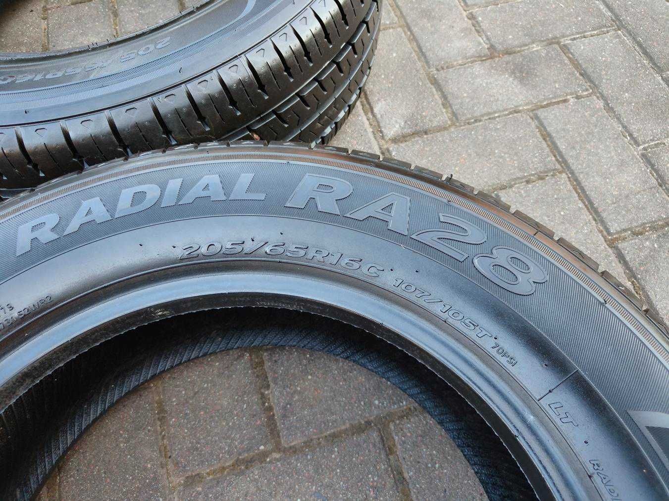 205/65 107/105R R16C HANKOOK RA28E 8mm Opony Letnie 2018r 2szt Tanio