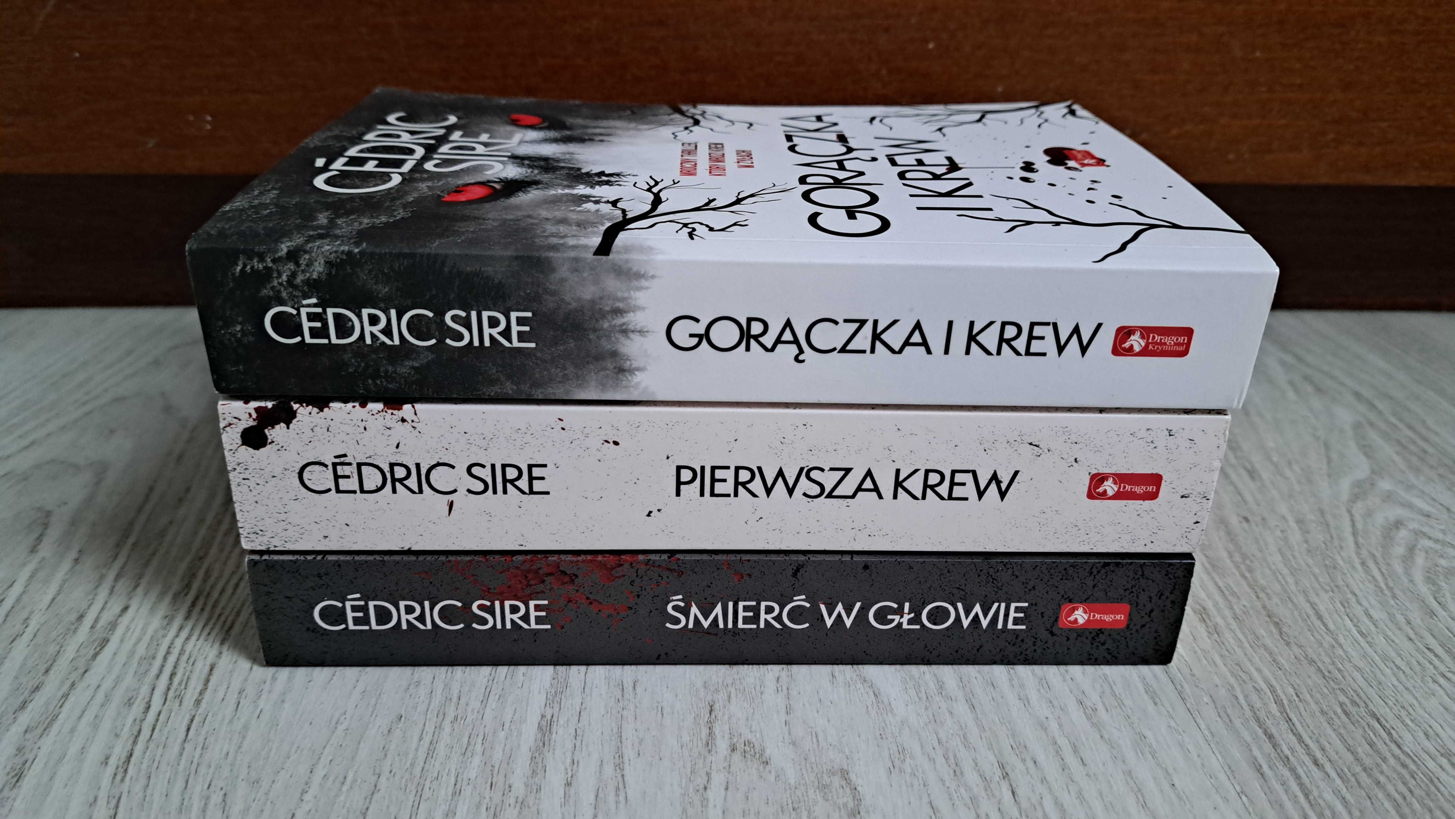 3x Cedric Sire Gorączka i krew + Śmierć w głowie +  Pierwsza krew