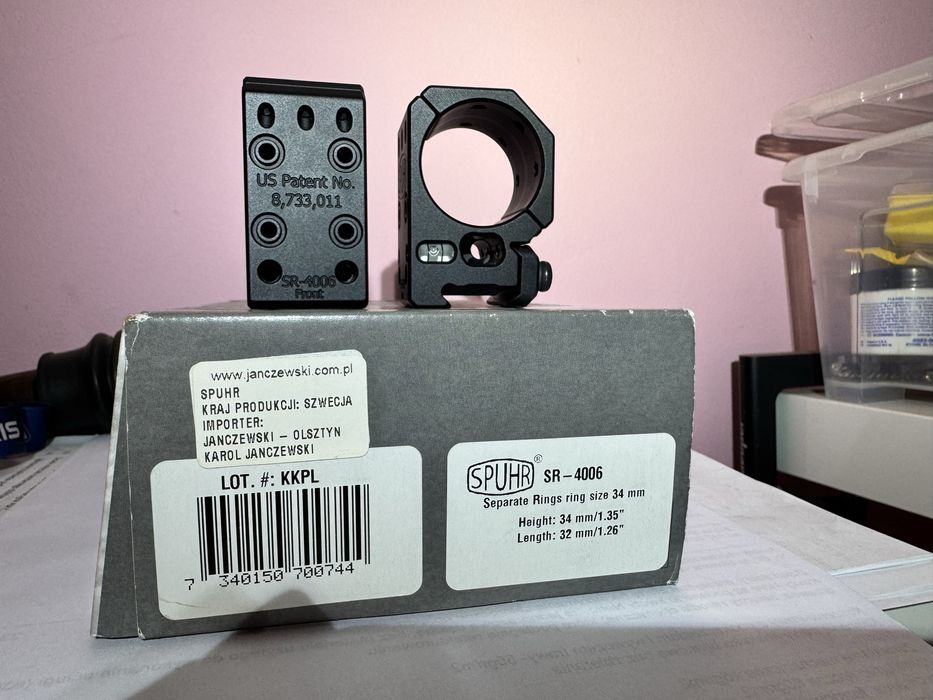 Montaż SPUHR SR-4006 na tubus 34mm