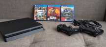 Sony PlayStation 4 1TB + 2 Pady + 3 Gry - Stan Bardzo Dobry