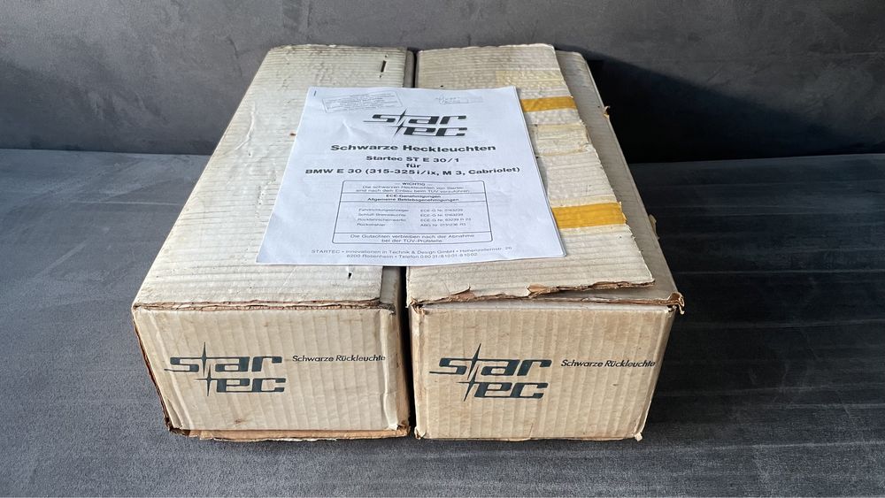 Tylne lampy STARTEC BMW 3 E30 Waska Rarytas Unikat