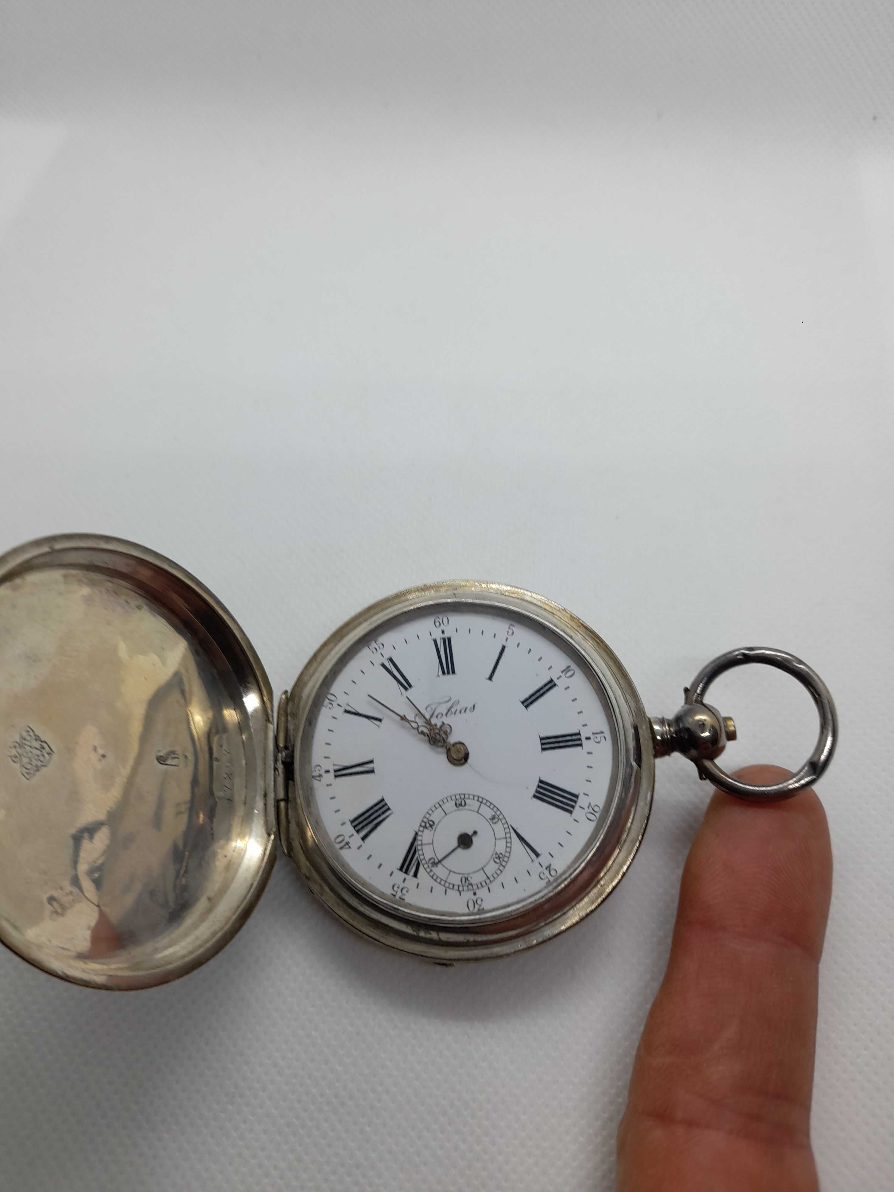 Zegarek srebro kieszonkowy Tobias lX wiek