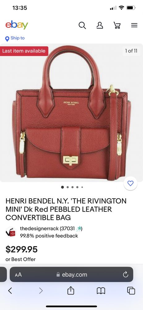 Женская сумка 2 в 1 Henri Bendel, Michael Kors (оригинал)