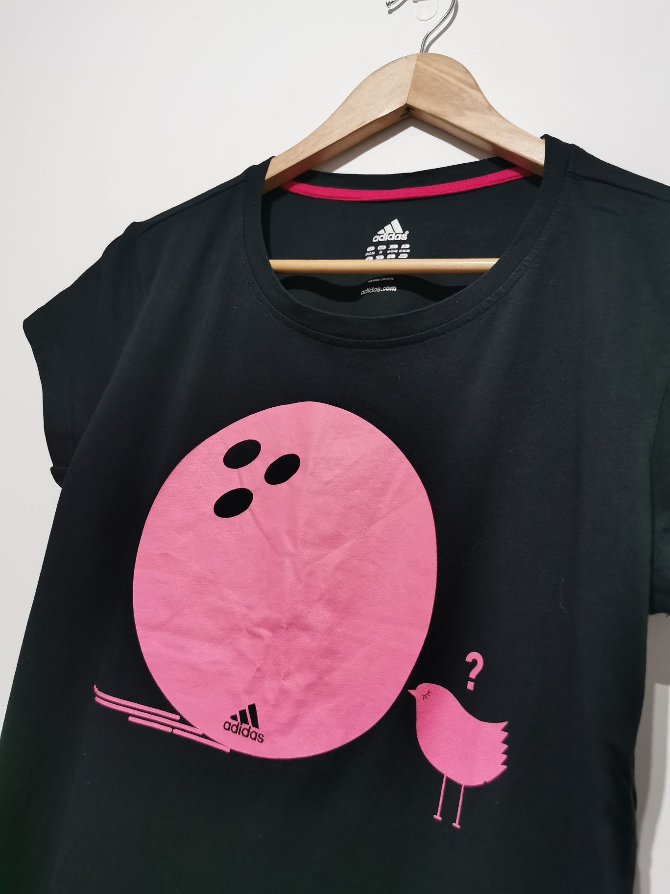 Adidas t-shirt koszulka krótki rękaw sportowa logowana damska M