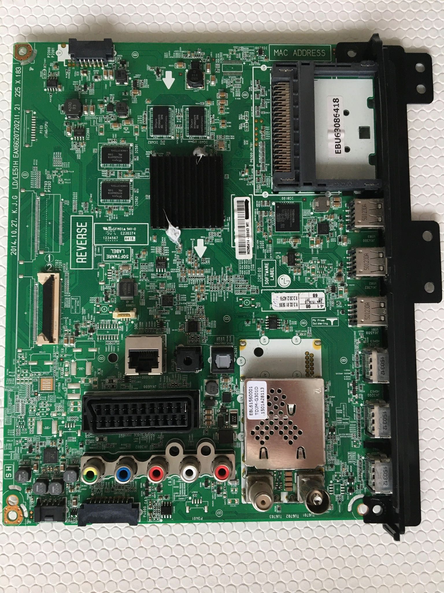 EAX.6620.72.02 Placa Principal Tv LG