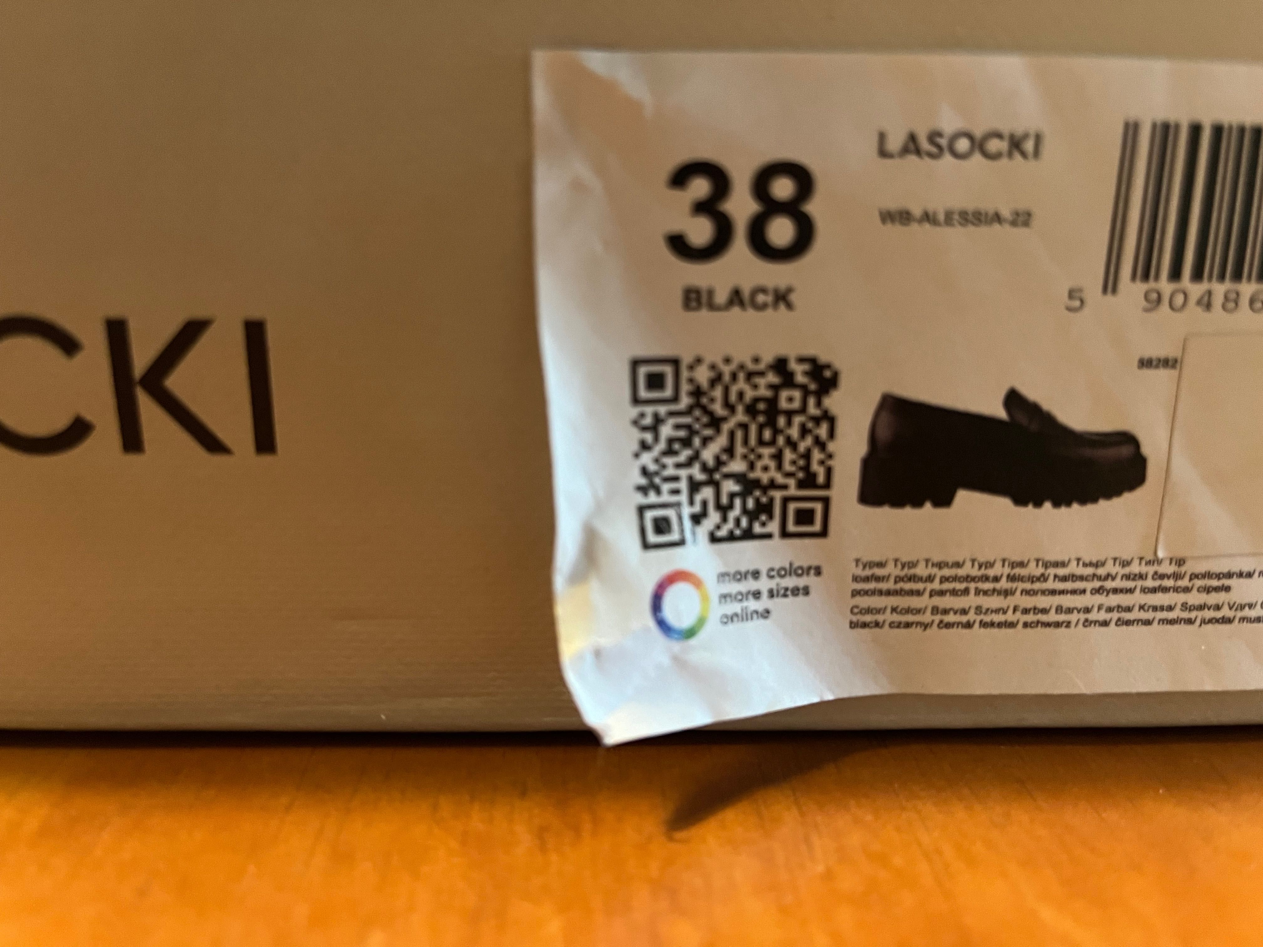 Buty Lasocki loafersy na grubej podeszwie