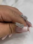 Kolczyki Infinity kółka diamenty 0.70 CT