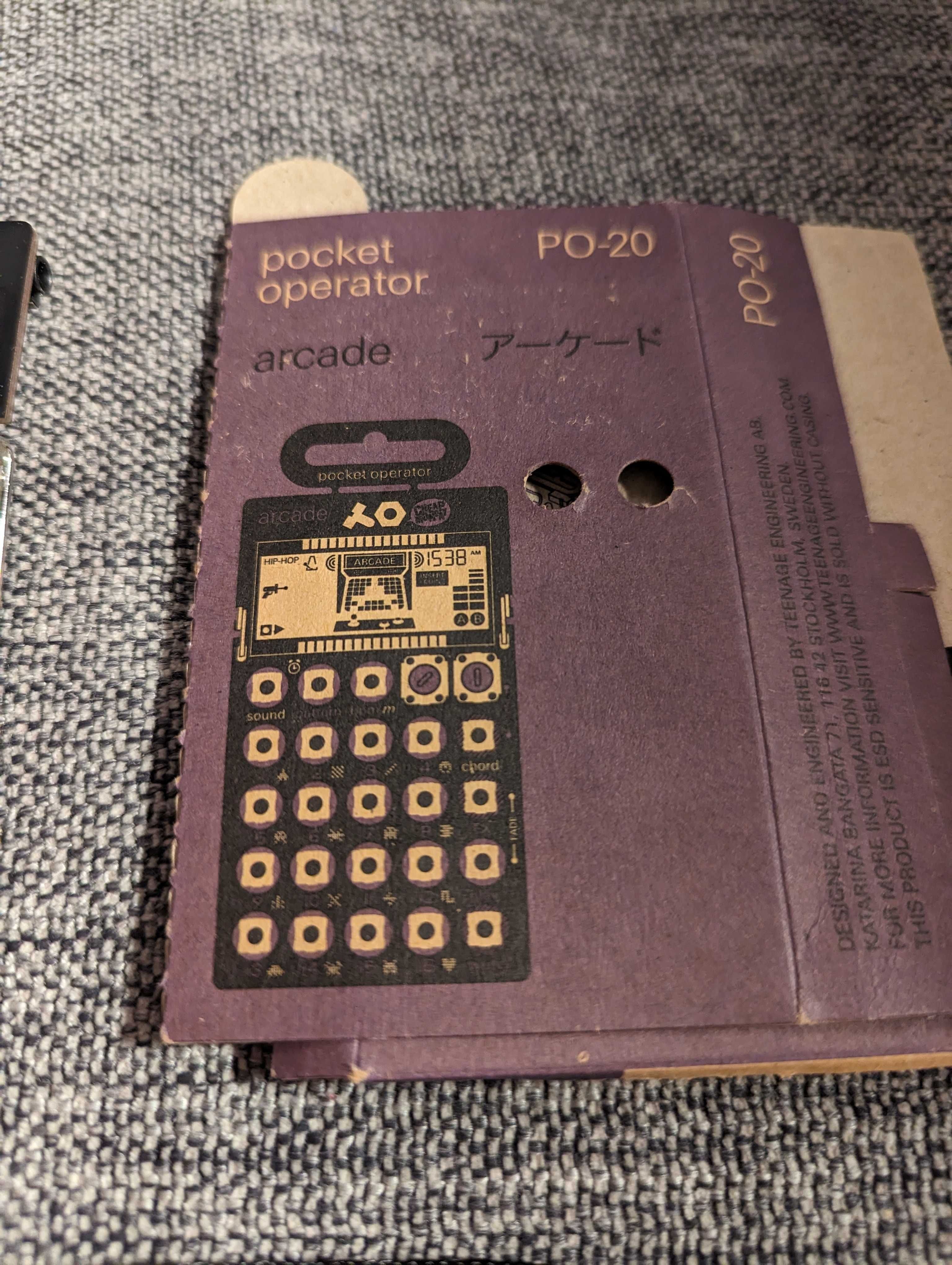 Teenage Engineering Pocket Operator PO-20 Arcade + gumowy case CA-20
