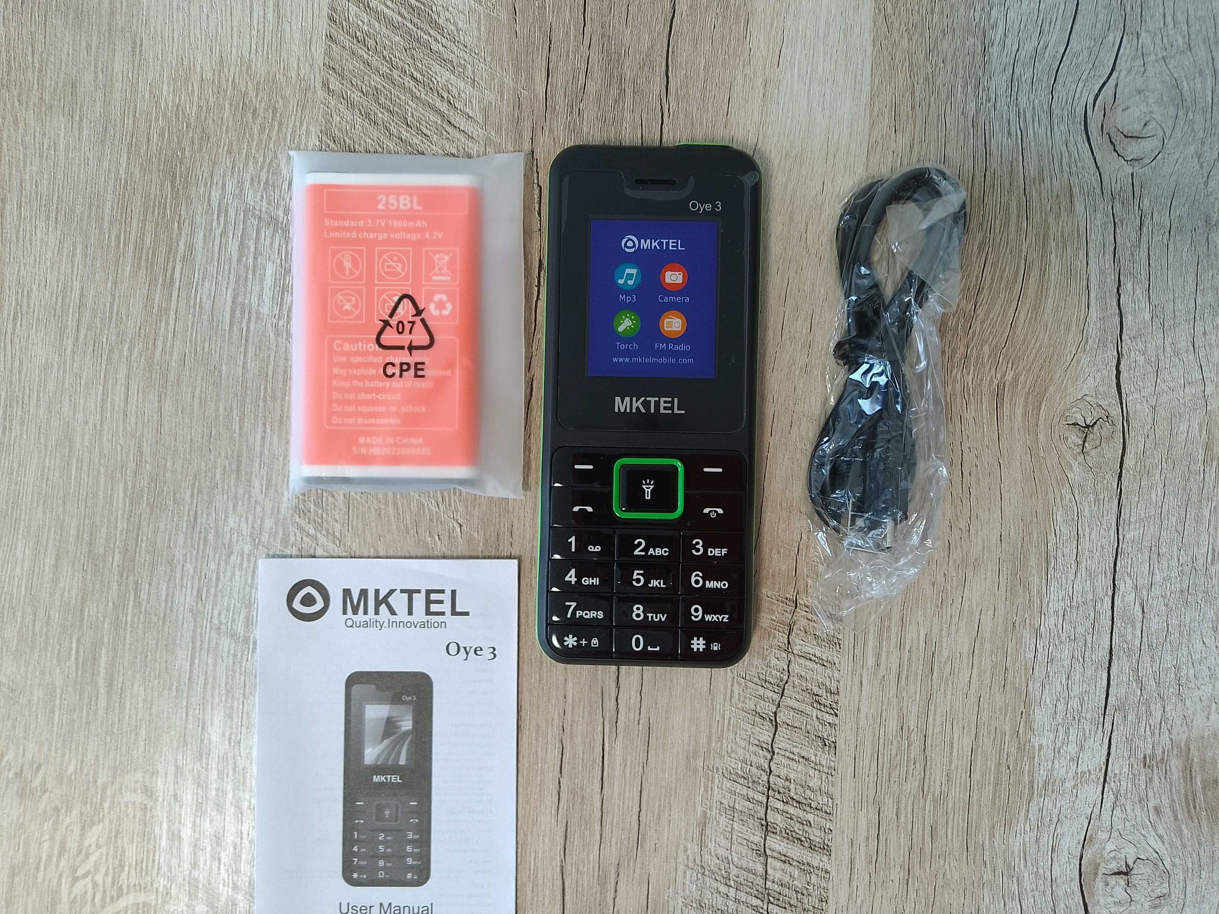 Кнопочный телефон mktel oye 3 батарея 1800 mah 2 SIM microsd bluetooth