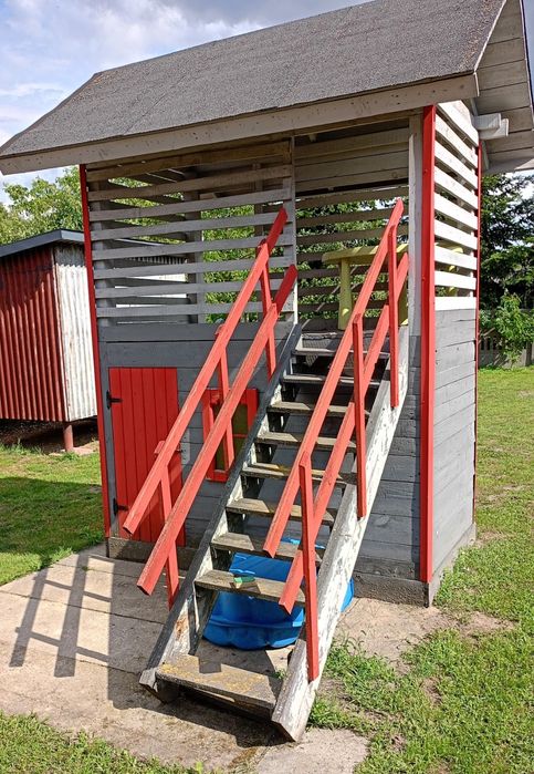 Domek dla dzieci drewniany,plac zabaw, zjeżdżalnia