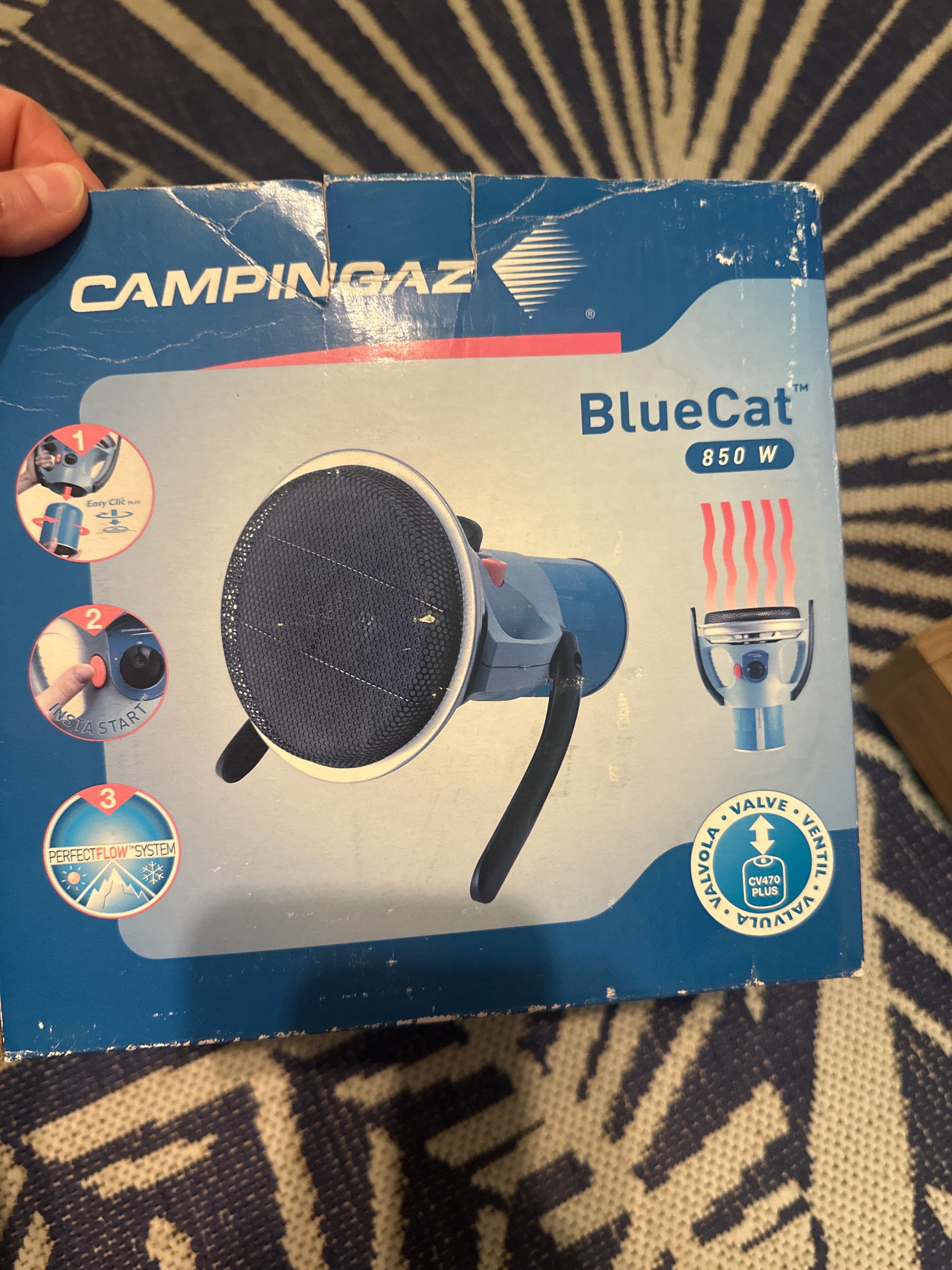 Campingaz ogrzewanie piecyk grzewczy, gazowy kemping do namiotu