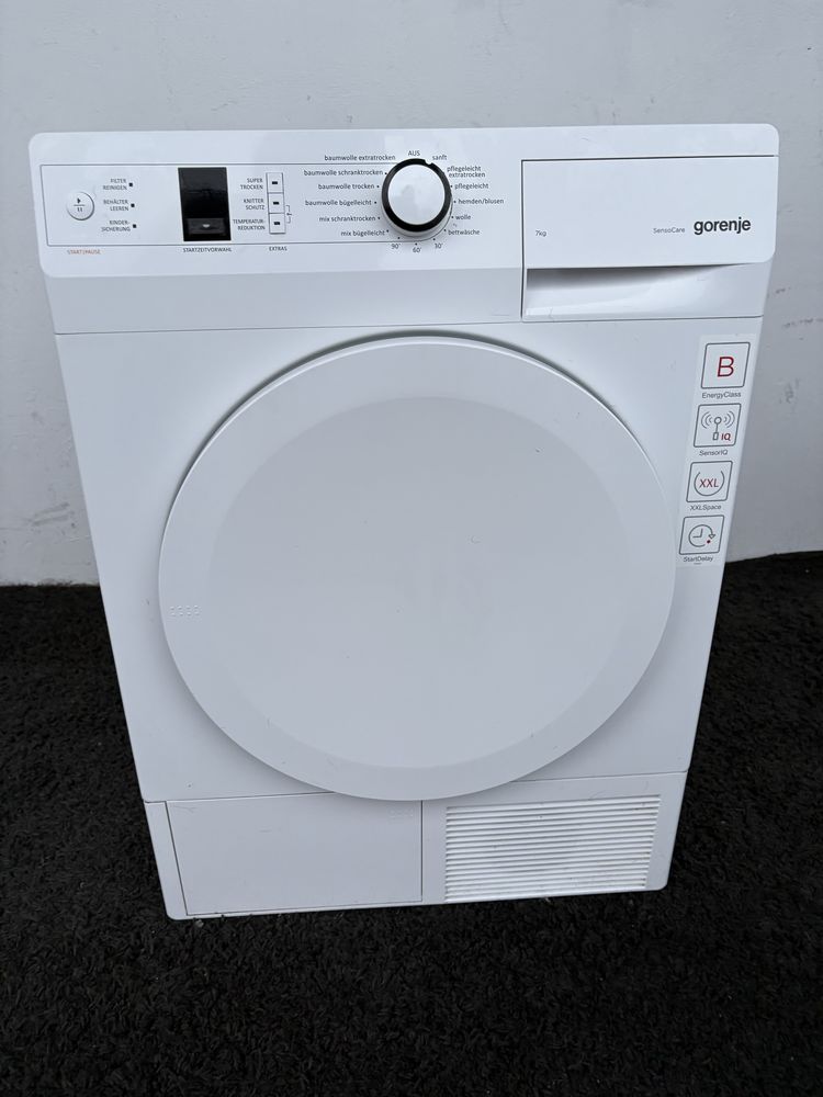 Suszarka kondensacyjna z pompą ciepła.Niemiecka GORENJE.SensoCare.Gwar