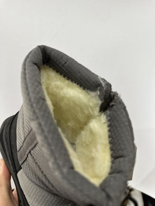 Дутіки зимові для хлопчика на овчині 32-37, сірі дутики угги черевики