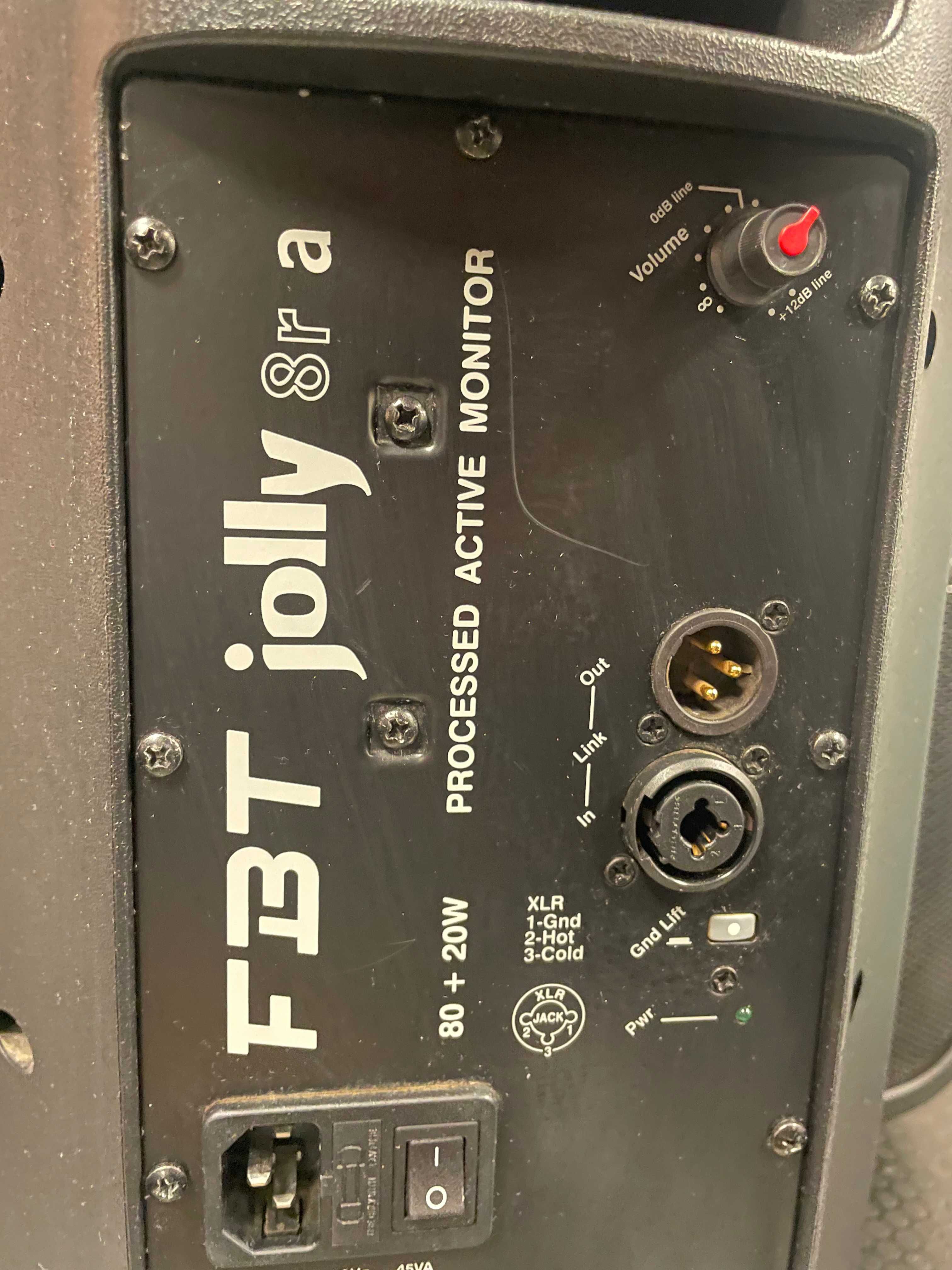 Głośniki, monitory aktywne FBT Jolly 8R A – 100W RMS, 8”+1, 2 szt