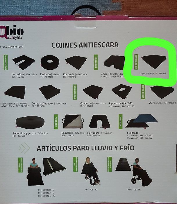 Almofada antiescaras