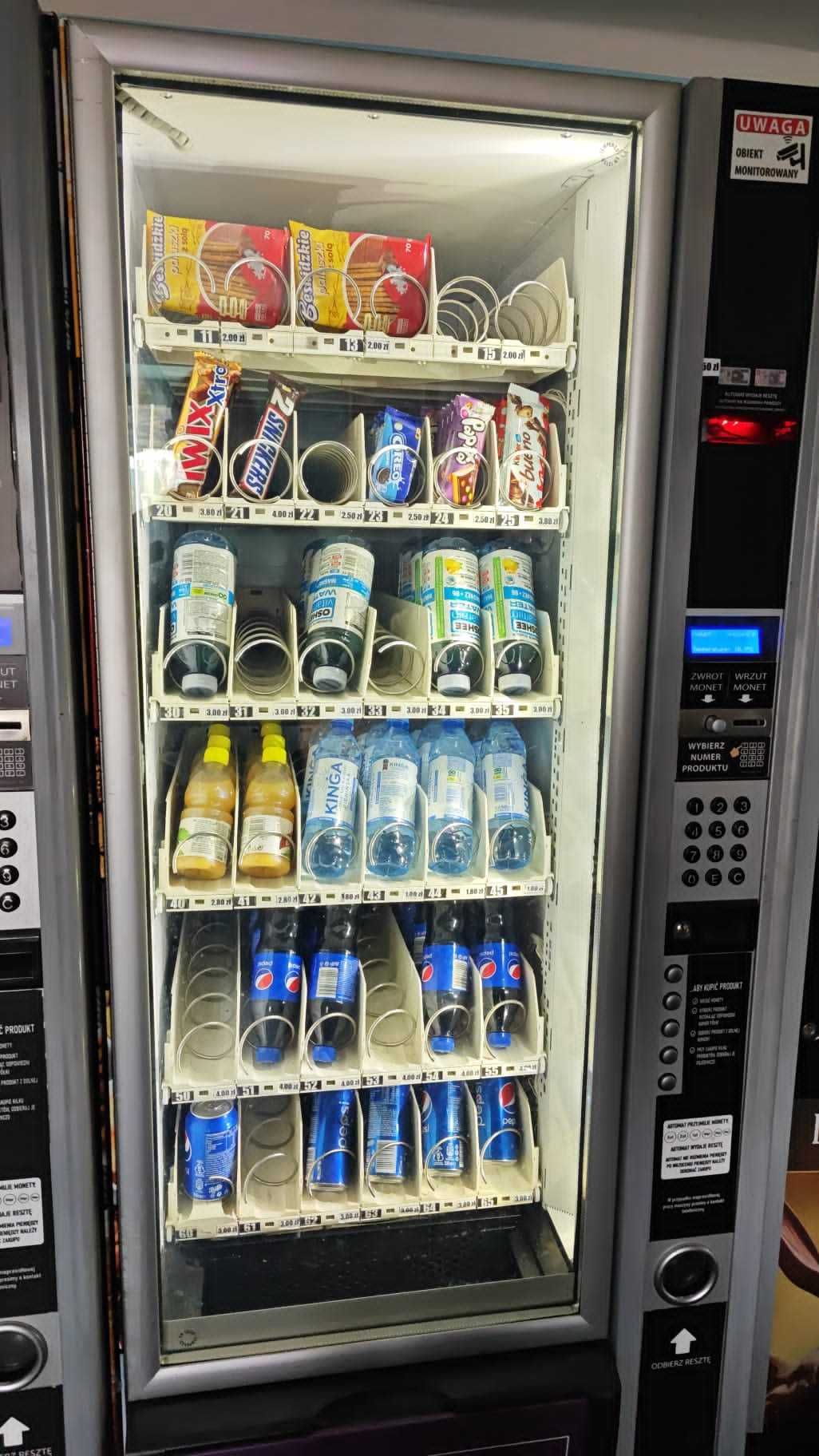 NECTA SNAKKY MAX Automat Vendingowy Sprzedający Vending Samoobsługowy