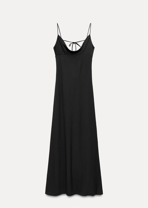 Сукня zara Xs S з відкритою спиною максі