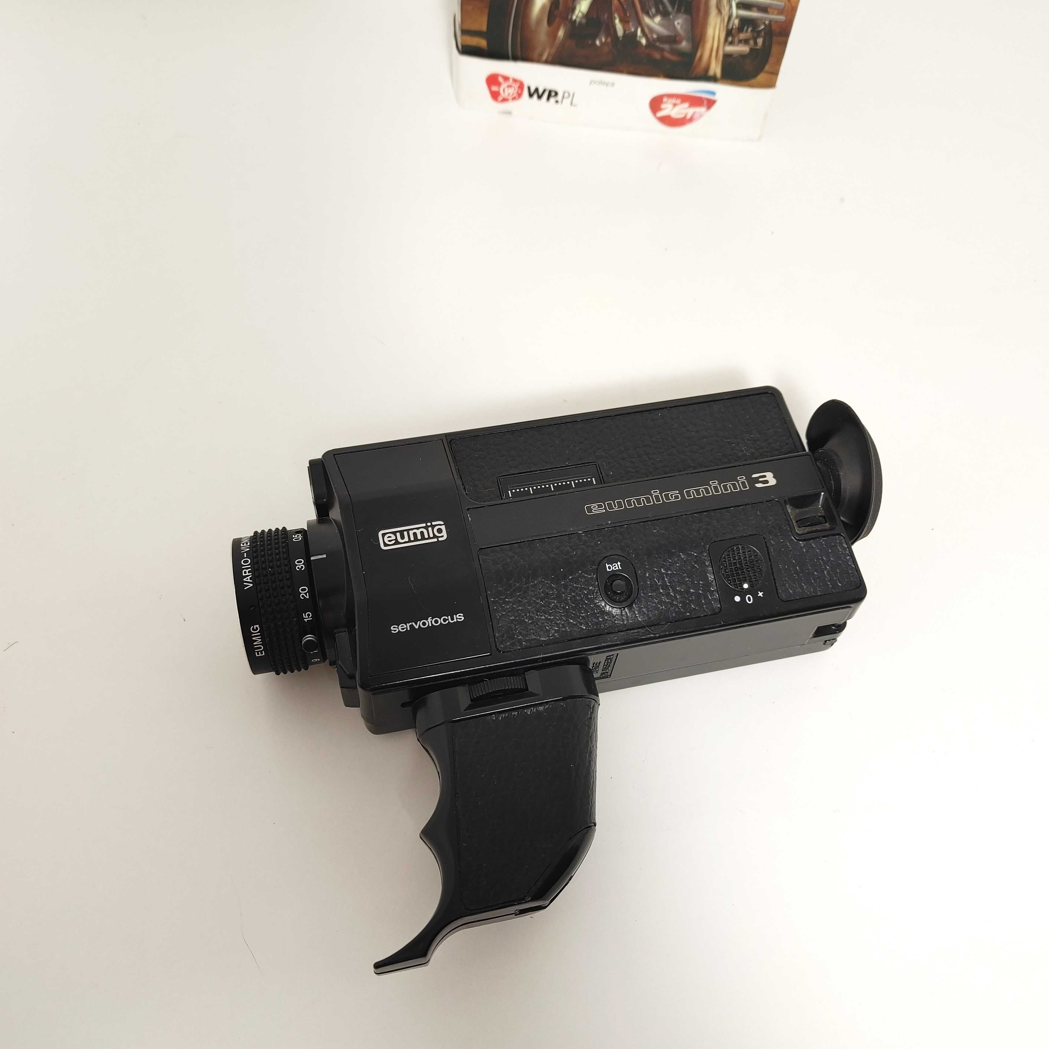 Kamera filmowa Super 8 mm EUMIG mini 3 z lat 70 tych XX wieku