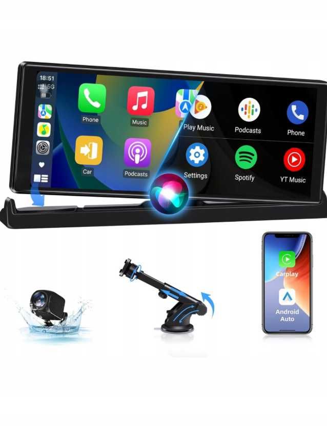 stacja multimedialna carplay android radio samochodowe 10 cali T360s