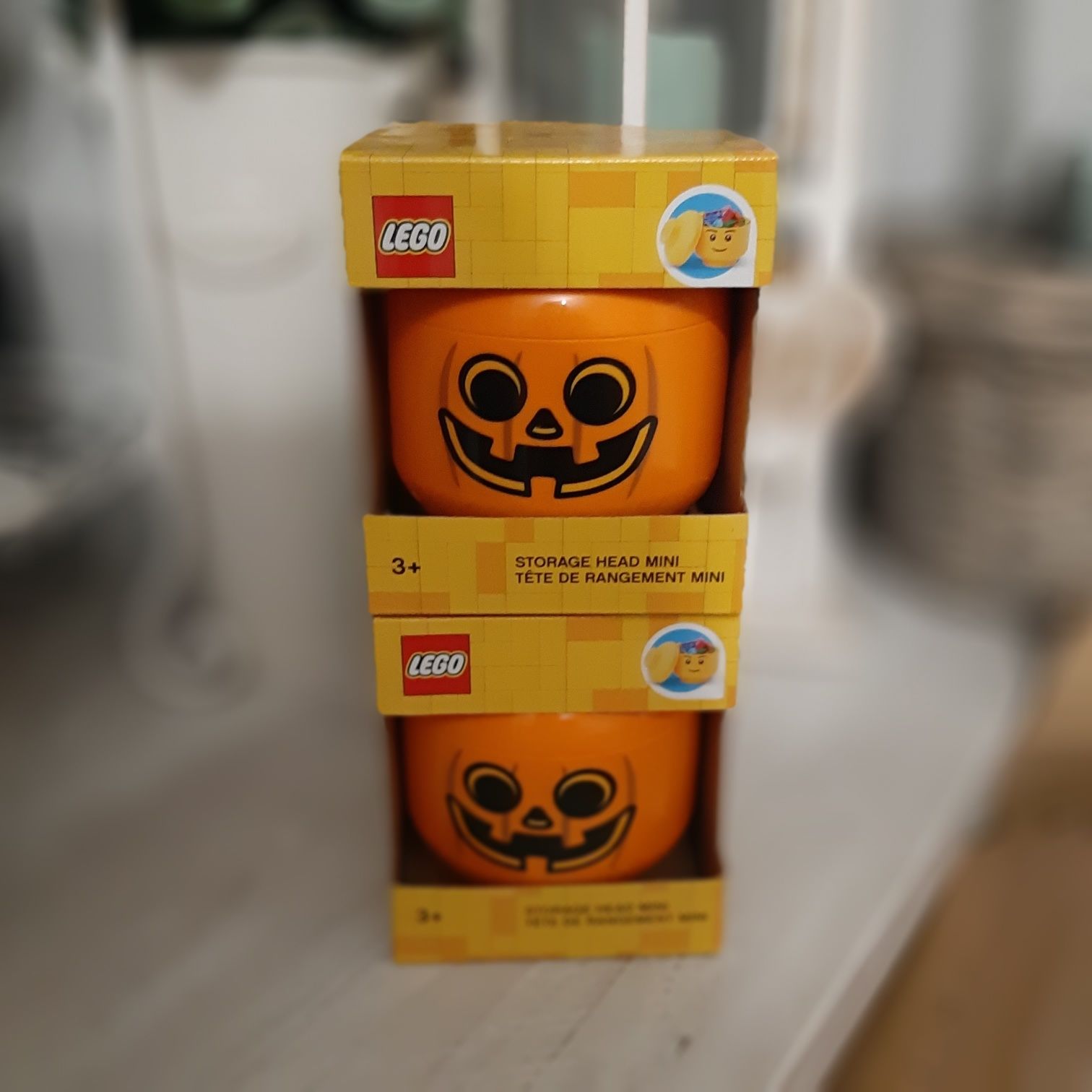 NOWY Lego pojemnik mały DYNIA na klocki lego zabawki skarby