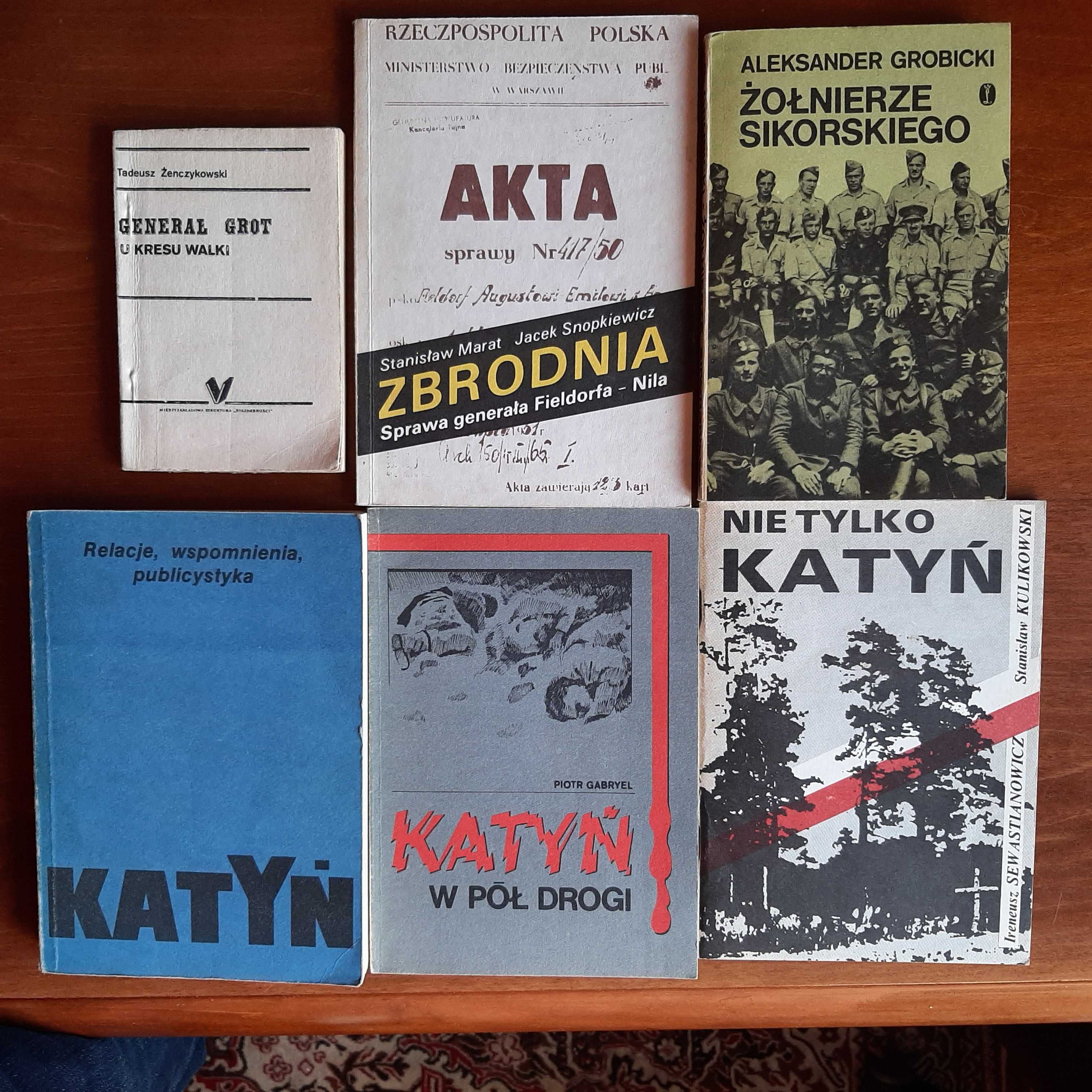 'Generał Grot', 'Zbrodnia', 'Żołnierze Sikorskiego', 'Katyń' i inne