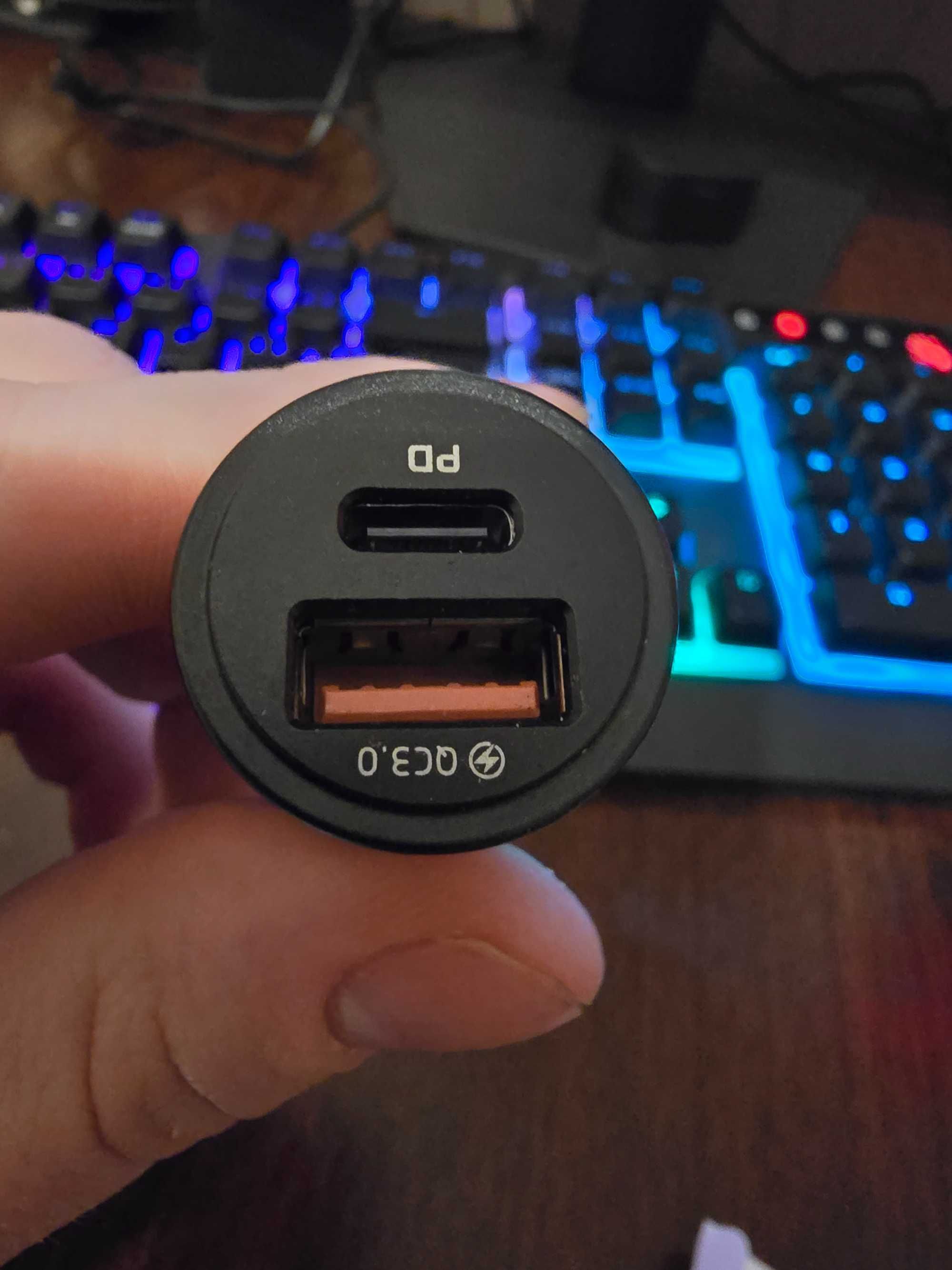 Ładowarka samochodowa USB typ C INIU 3000 mA X9D158