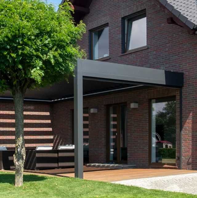 Pergola na taras zwijana,Pergole tarasowe zwijane, Zadaszenie tarasu
