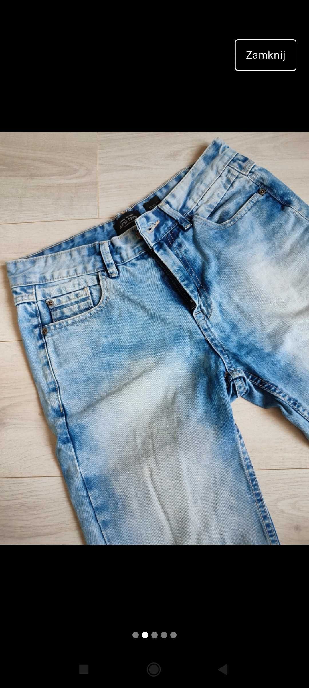 Krótkie spodenki męskie Szorty jeans W29 M