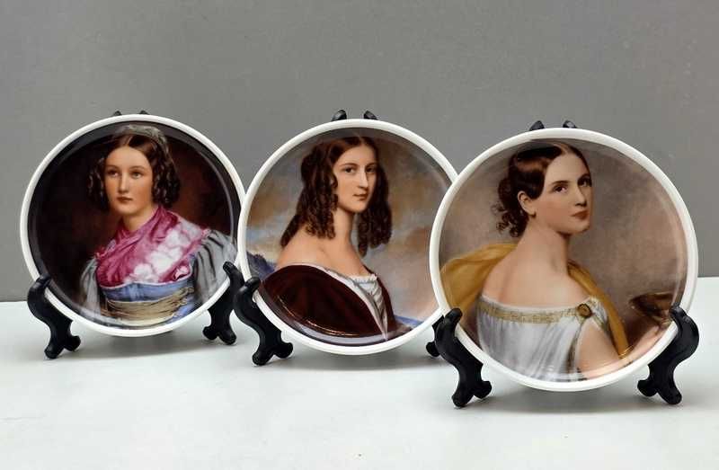Porcelanowe miniatury portretowe - Kaiser Germany lata 70-te