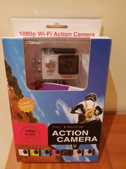 Action Camera Full HD Waterproof 30M