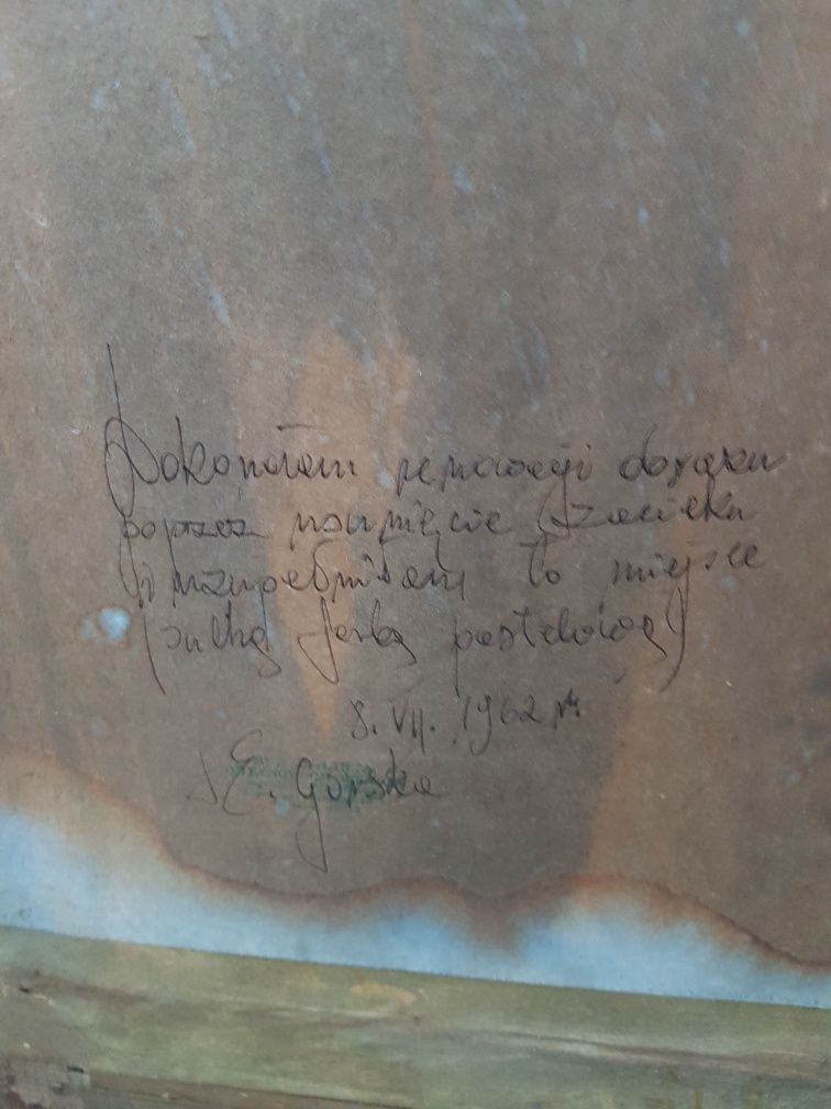 Pastela ręcznie malowana podpisana Witkacy