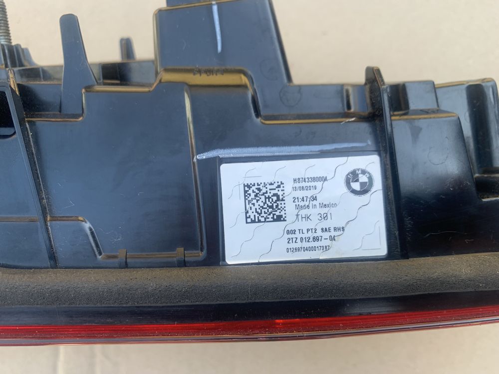 Стоп фонарь фара в ляду Bmw x4 G02 x4m F98 63217433799 63217433800