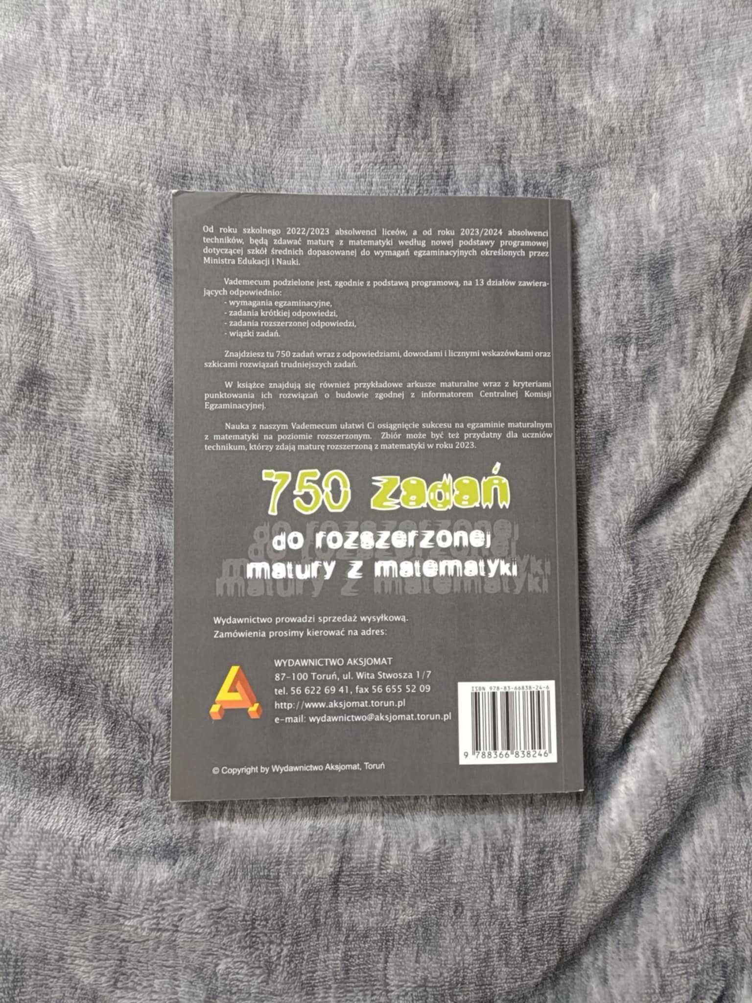 Vademecum i arkusze maturalne matematyka rozszerzona aksjomat -Szare