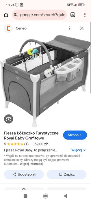 Sprzedam Łóżeczko Turystyczne Fjessa