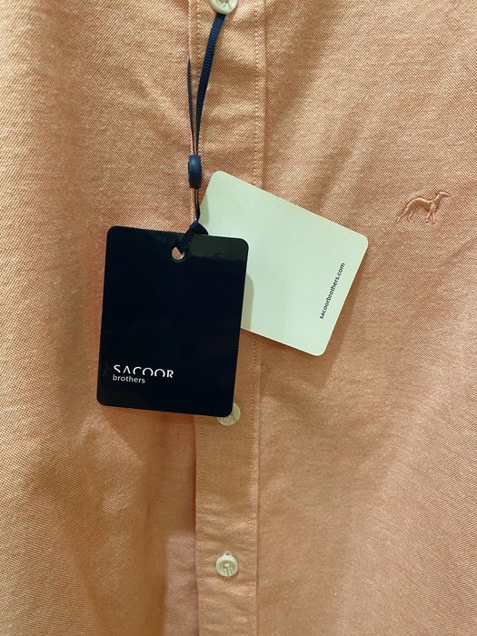 Camisa rosa da Sacoor, homem, rigorosamente nova