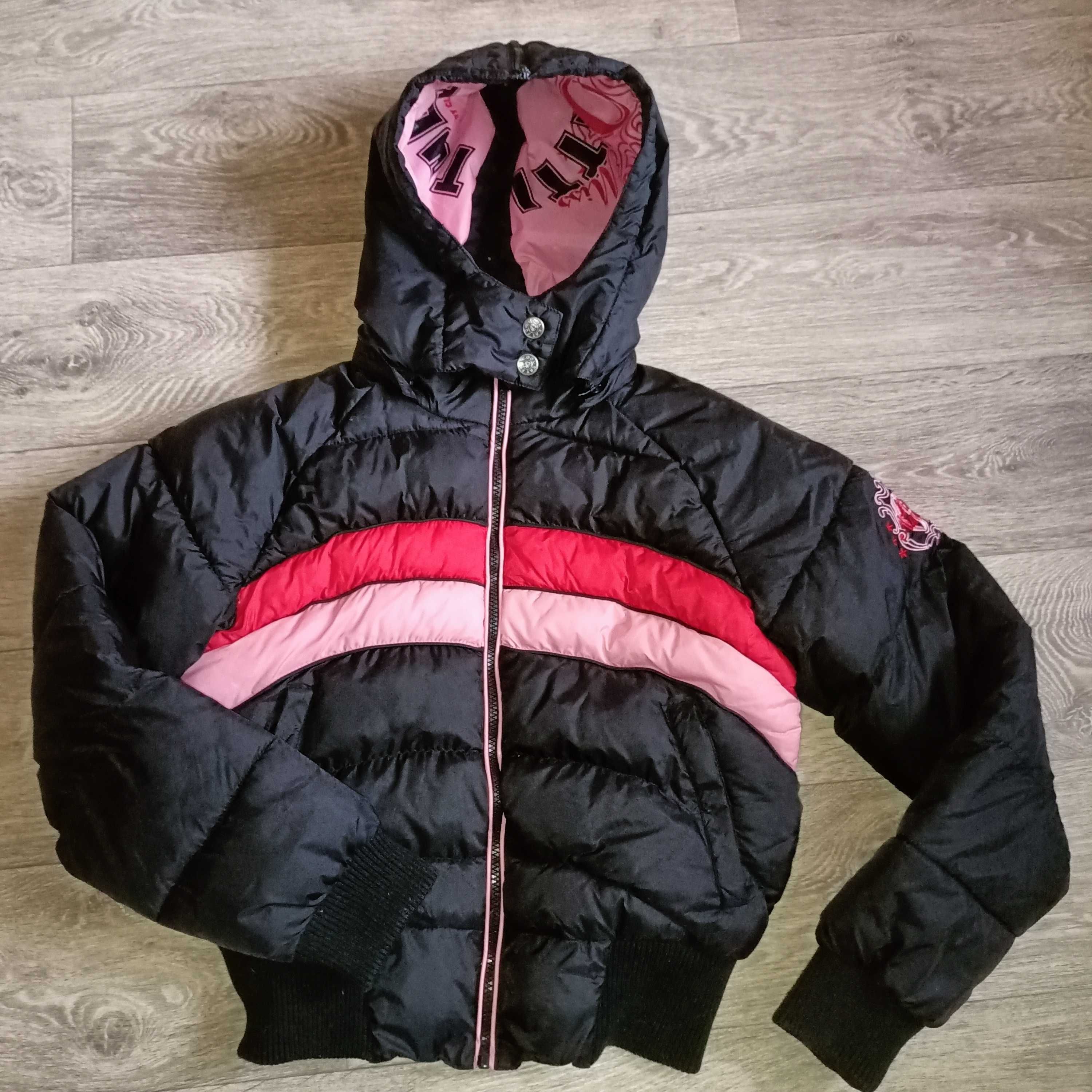 Куртка зимняя 11-13 лет на девочку теплая флисовая кофта в подарок